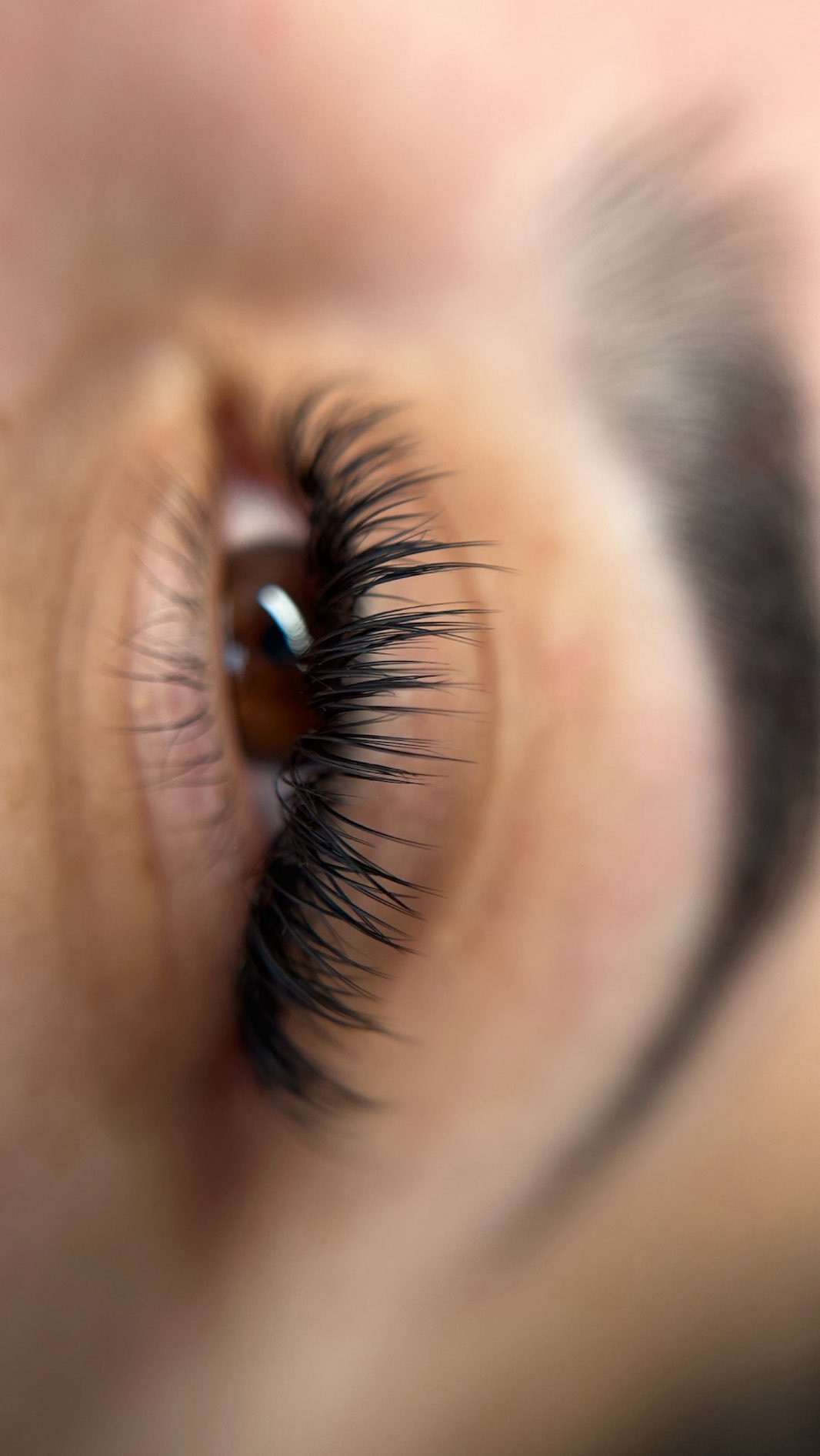 Lash extensions detail